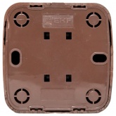 Накладная розетка EKF Минск TV 1-местная 75Ом 5-862МГц IP20 тёмное дерево