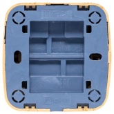 Накладной выключатель 1-клавишный EKF Минск 10А IP20 светлое дерево