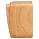 Накладной выключатель 2-клавишный EKF Минск 10А IP20 светлое дерево