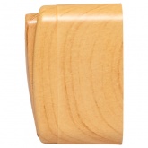 Накладной выключатель 1-клавишный EKF Минск с индикатором 10А IP20 светлое дерево