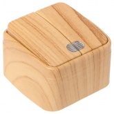 Накладной выключатель 2-клавишный EKF Минск с индикатором 10А IP20 светлое дерево