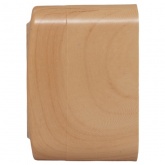 Накладная розетка EKF Минск 1-местная с заземлением 16А IP20 светлое дерево