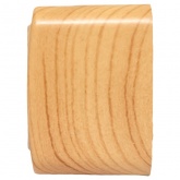 Накладная розетка EKF Минск 2-местная с заземлением 16А IP20 светлое дерево