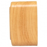 Накладная розетка EKF Минск 1-местная без заземления 10А IP20 светлое дерево