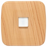 Накладная розетка EKF Минск RJ-45 1-местная IP20 светлое дерево