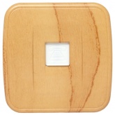 Накладная розетка телефонная EKF Минск RJ-11 1-местная IP20 светлое дерево