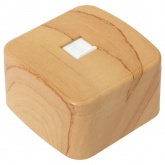 Накладная розетка телефонная EKF Минск RJ-11 1-местная IP20 светлое дерево