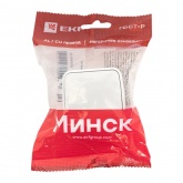 Накладной выключатель 1-клавишный EKF Минск 10А IP20 белый