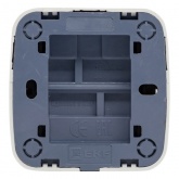 Накладной выключатель 1-клавишный EKF Минск 10А IP20 белый