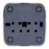 Накладная розетка EKF Минск 1-местная с заземлением 16А IP20 белый