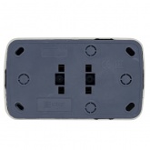 Накладная розетка EKF Минск 2-местная с заземлением 16А IP20 белый