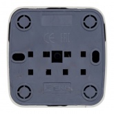 Накладная розетка EKF Минск 1-местная без заземления 10А IP20 белый