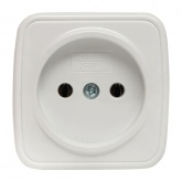 Накладная розетка EKF Минск 1-местная без заземления 10А IP20 белый