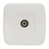 Накладная розетка EKF Минск TV 1-местная 75Ом 5-862МГц IP20 белый