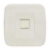 Накладная розетка телефонная EKF Минск RJ-11 1-местная IP20 белый