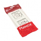 Рамка 2-местная вертикальная EKF Basic Минск белый