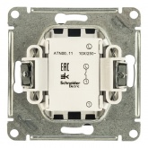 Одноклавишный переключатель SE AtlasDesign 10A, белый [уп 20 шт]