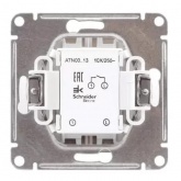 Одноклавишный выключатель с подсветкой SE AtlasDesign 10A механизм, белый [уп 20 шт]