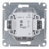 Кнопка SE AtlasDesign 10A механизм, белый [уп 5 шт]