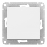 Одноклавишный выключатель 2-полюсный SE AtlasDesign 10A механизм, белый