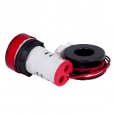 Индикатор значения тока и напряжения EKF PROxima ED16-22AVD 100А 70-500В АС IP54 красный