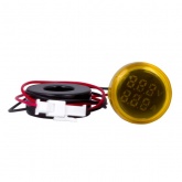 Индикатор значения тока и напряжения EKF PROxima ED16-22AVD 100А 70-500В АС IP54 желтый