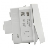 Выключатель одноклавишный ИЭК Праймер 10А 1 модуль белый