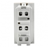 Выключатель одноклавишный ИЭК Праймер 10А 1 модуль белый