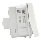 Переключатель одноклавишный ИЭК Праймер 10А 1 модуль белый