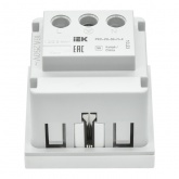 Розетка ИЭК Праймер 2P+E 16А с винтовым зажимом шторки 2 модуля белый