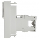 Розетка информационная ИЭК Праймер RJ-45 UTP категория 6 1 модуль белый