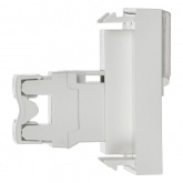 Розетка информационная ИЭК Праймер RJ-45 UTP категория 6 2 модуля белый