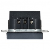 Выключатель карточный ИЭК BRITE 30А маренго (ВС10-1-8-БрМ)