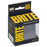 Выключатель карточный ИЭК BRITE 30А маренго (ВС10-1-8-БрМ)