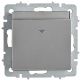 Выключатель карточный ИЭК BRITE 30А сталь (ВС10-1-8-БрС)