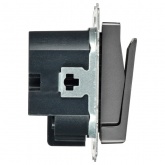 Выключатель карточный ИЭК BRITE 30А сталь (ВС10-1-8-БрС)