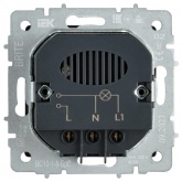 Выключатель карточный ИЭК BRITE 30А сталь (ВС10-1-8-БрС)