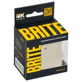 Выключатель карточный ИЭК BRITE 30А бежевый (ВС10-1-8-БрКр)