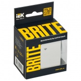Выключатель карточный ИЭК BRITE 30А жемчуг (ВС10-1-8-БрЖ)