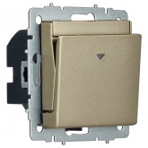 Выключатель карточный ИЭК BRITE 30А шампань (ВС10-1-8-БрШ)