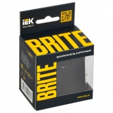 Выключатель карточный ИЭК BRITE 30А графит (ВС10-1-8-БрБ)