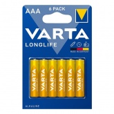 Батарейка Varta Longlife AAA (упаковка 6шт) 04103101416