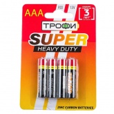 Батарейка Трофи AAA R03 1.5V Солевая (упаковка 4шт) 5055287103154