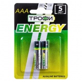 Батарейка Трофи AAA LR03 1.5V ECO Алкалиновая (упаковка 2шт) 5055945518009