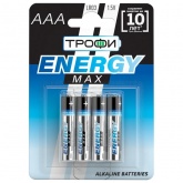 Батарейка Трофи AAA LR03 1.5V ULTRA Алкалиновая (упаковка 4шт) 5055945508222