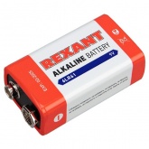 Батарейка алкалиновая Rexant 6LR61 9V 600mAh Крона (упаковка 1 шт)