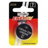 Литиевая батарейка Трофи 2330 CR2330-1BL (упаковка 1шт) 5055398651674