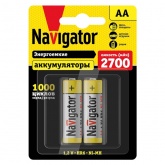 Аккумулятор AA Navigator HR6 1.2V 2700mAh 94 465 NHR-2700-HR6-BP2 (упаковка 2 шт)