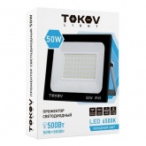 Прожектор светодиодный Tokov Electric 50W 6500K 3400Lm IP65 черный (TKL)