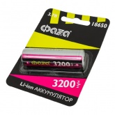 Аккумулятор Фаzа 18650 3.7В Li-Ion 3200мА.ч без платы защиты